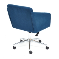 Кресло офисное «Milan» (хром флок, синий, 32) - Изображение 1